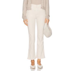 MOTHER The Mid Rise Smokin' Double Flood Jeans in Tapioca